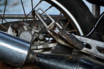 Close-up of rusty car