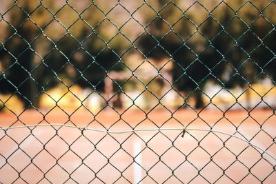 Close-up of chainlink fence