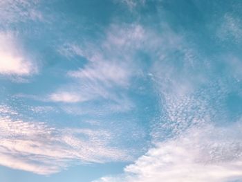 Low angle view of clouds in sky