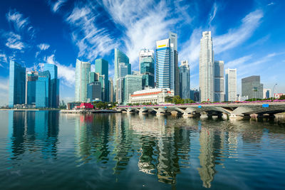 View of city at waterfront