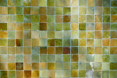 Full frame shot of tiled wall