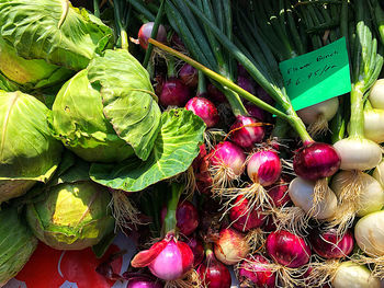Close-up of fruits for sale in market
