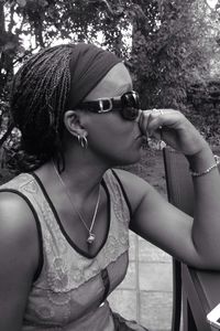 Portrait of young woman