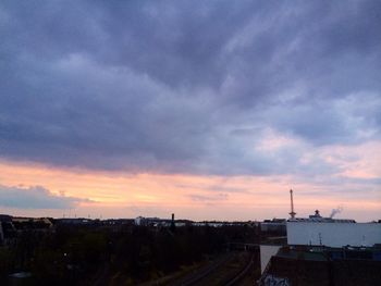 Scenic view of landscape against cloudy sky