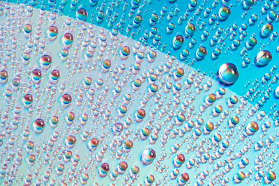 Full frame shot of bubbles in swimming pool