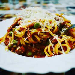 Close-up of food in plate