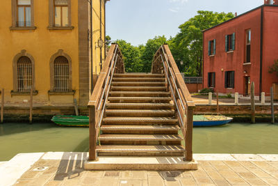 Canal amidst buildings in city