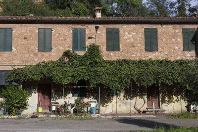 The old miners houses of the borgata capanne in tuscany