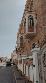 Low angle view of historic building against sky