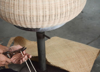 Close-up of man working