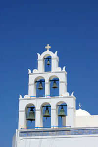 Chruch bells against clear sky