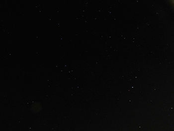 Low angle view of star field at night