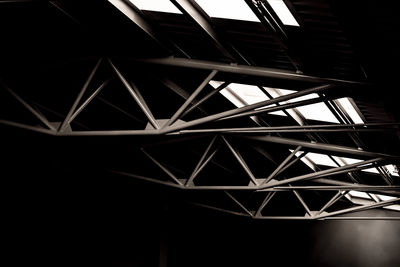 Low angle view of illuminated ceiling