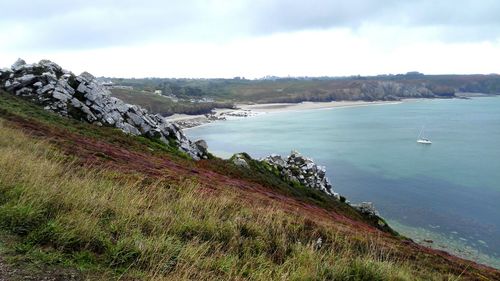 Scenic view of sea against sky