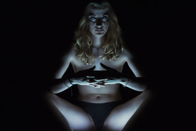 Portrait of young woman