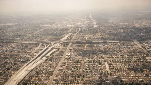 High angle view of cityscape