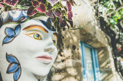 Close up of carvings