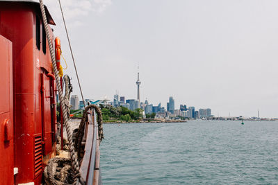 View of city at waterfront