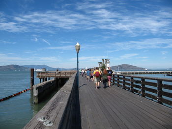 Pier in sea