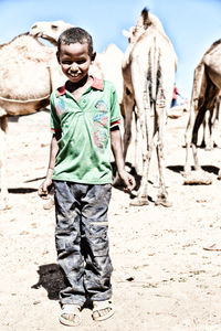 Full length of man standing outdoors