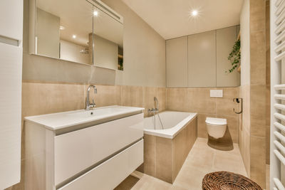 Interior of bathroom