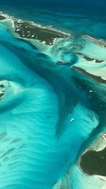 High angle view of sea shore