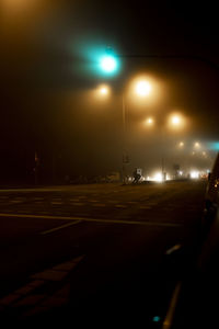 Street lights at night