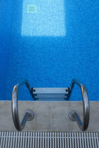 High angle view of swimming pool