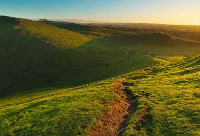 Scenic view of landscape against sky