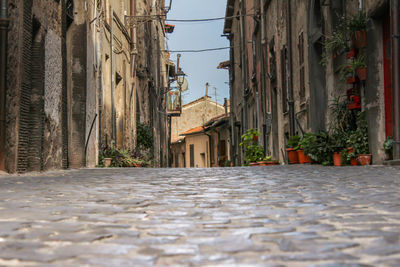 Street amidst buildings in town