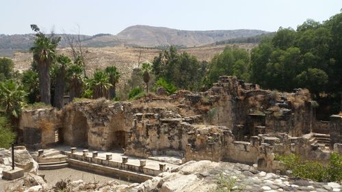 Old ruin at hamat gader