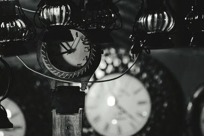 Close-up of antique clock