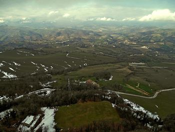 Scenic view of landscape against sky