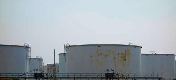 Factory against clear sky