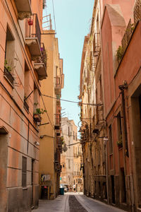 Low angle view of buildings against sky