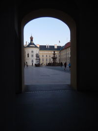 View of historical building against clear sky