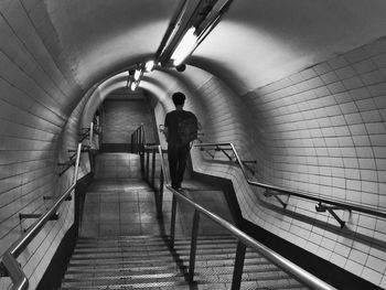 People walking on stairs