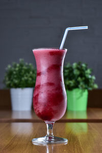 Close-up of drink on table