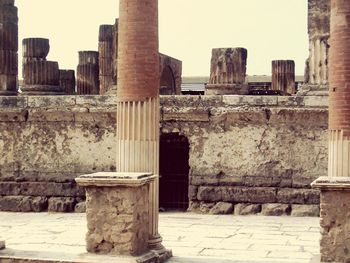 Low angle view of historical building