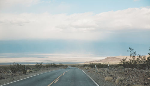 Road against sky