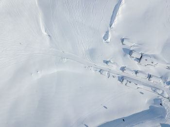 Full frame shot of snow covered field