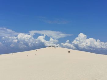 Scenic view of desert against sky