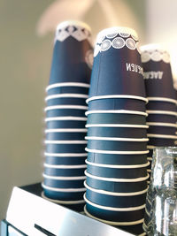 Close-up of wine glass on table