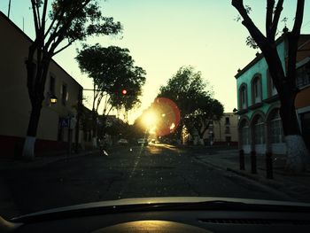 Road at sunset