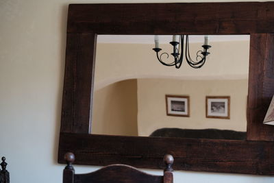 Close-up of electric lamp