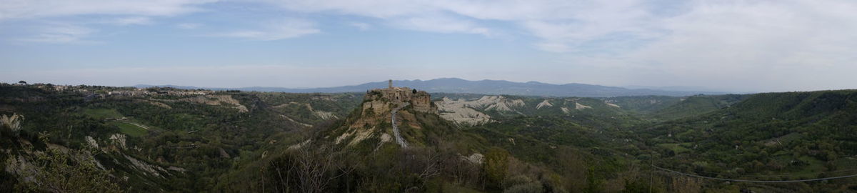 Panoramic view of landscape against sky