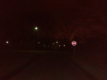 Low angle view of illuminated street light
