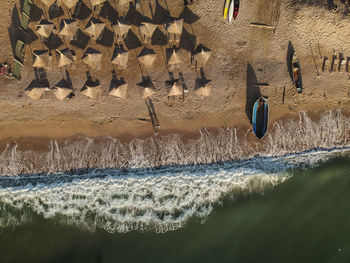 People on beach during sunny day