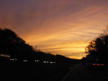 Road at sunset