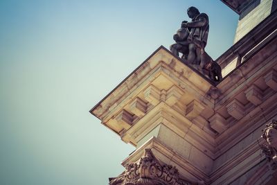 Low angle view of historical building